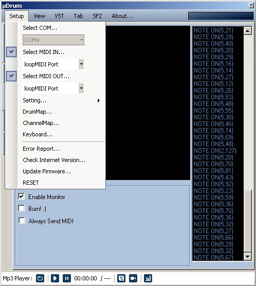 ConfigTool: Virtual MIDI